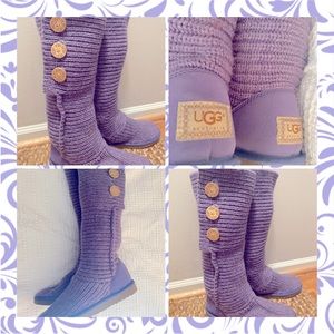Ugg Australian cardigan Boots Women’s Size 9 Purple!